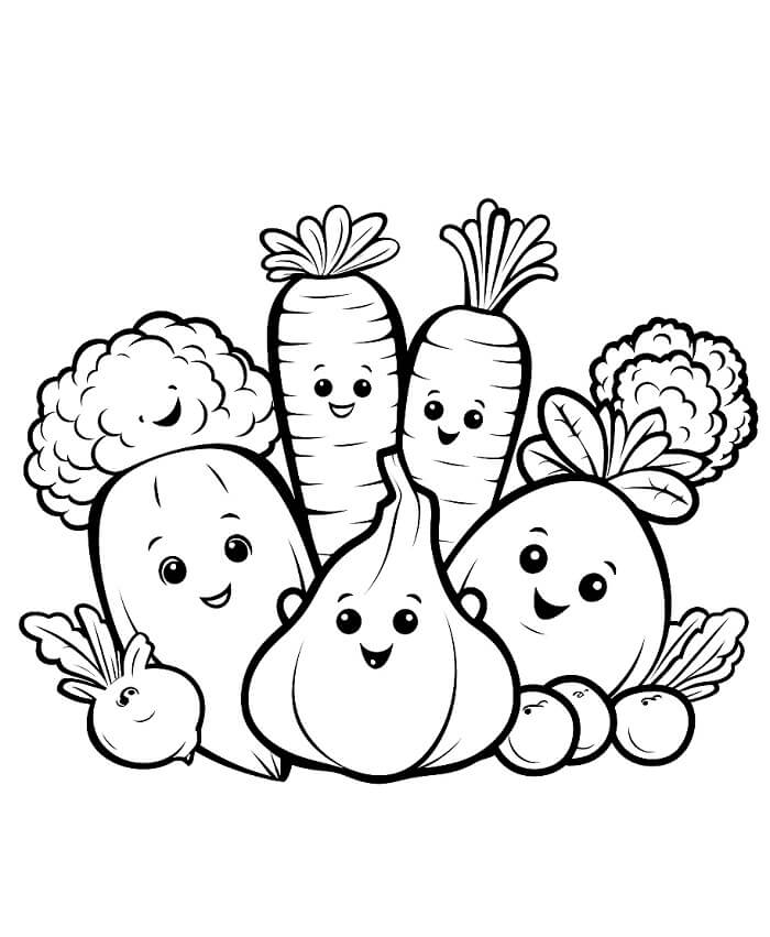 Verdura (7) da colorare