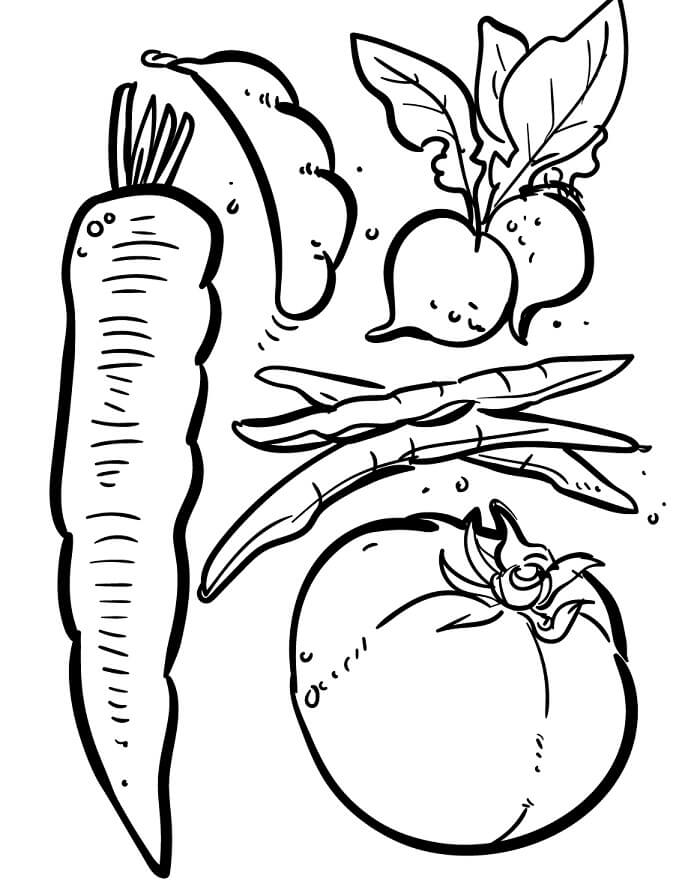Verdura (8) da colorare
