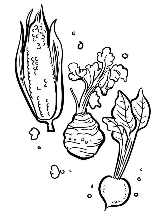 Verdura Base da colorare