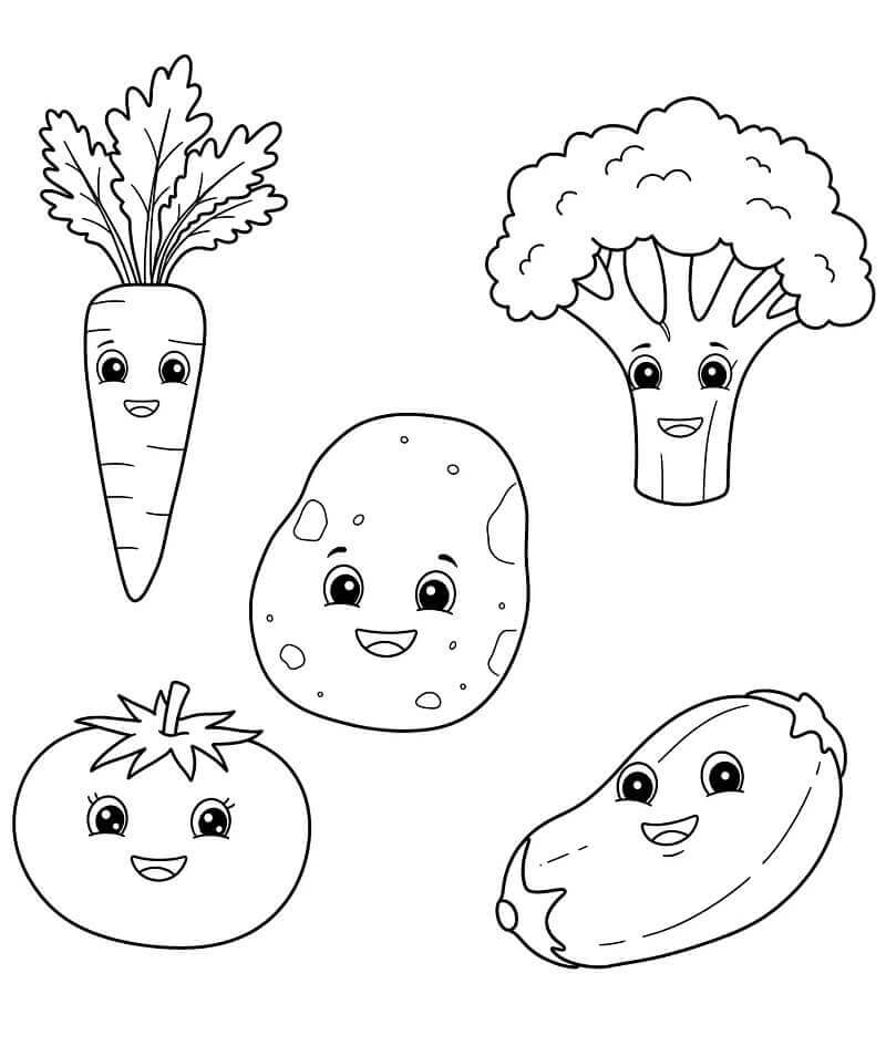 Verdura Buona da colorare