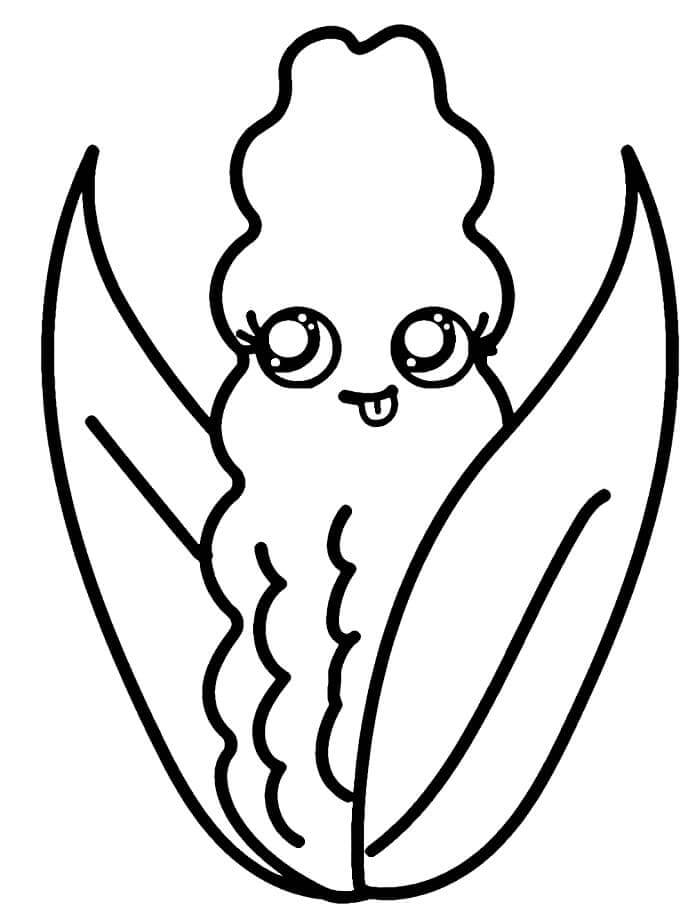 Verdura Gratuita per Bambini da colorare