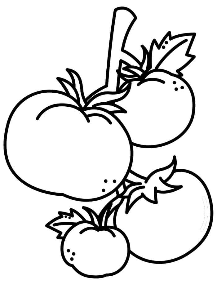 Verdura Immagine Libera da colorare