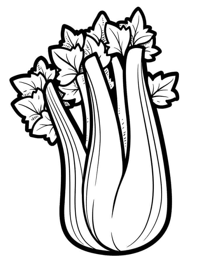 Verdura Libera da colorare