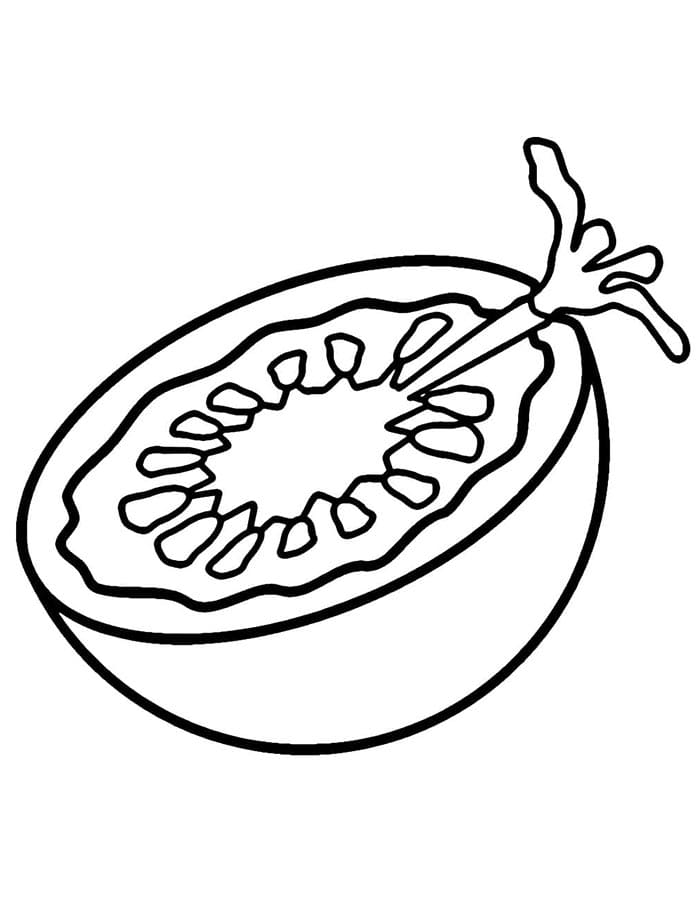 Verdura Pomodoro da colorare