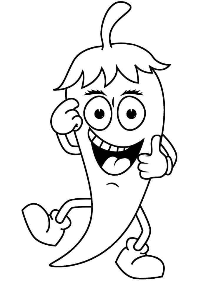 Verdura Stampabile per Bambini da colorare