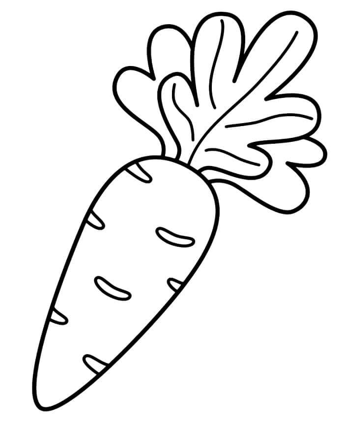 Verdura per Bambini di 3 Anni da colorare