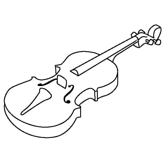 Violino gratuita per tutti da colorare