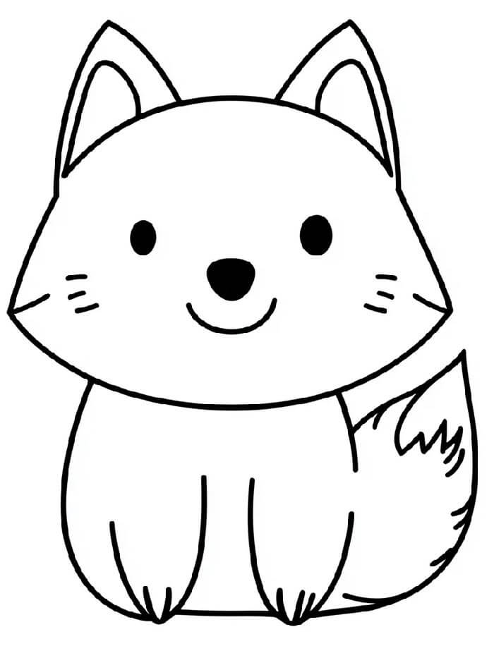 Volpe Gratis Stampabile da colorare