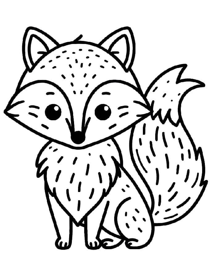 Volpe Gratis per Bambini da colorare