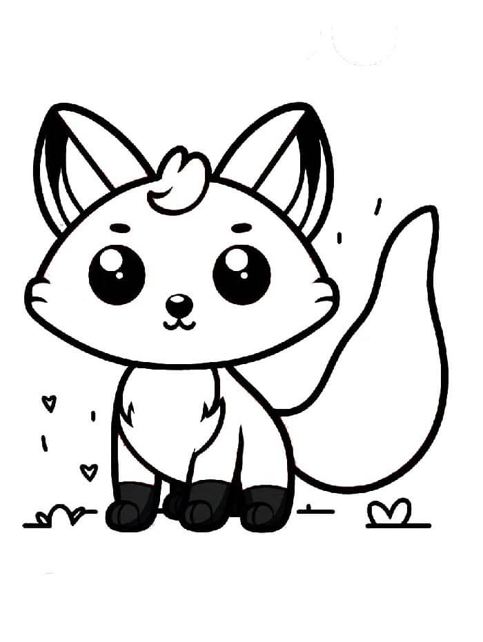 Volpe Gratis da colorare