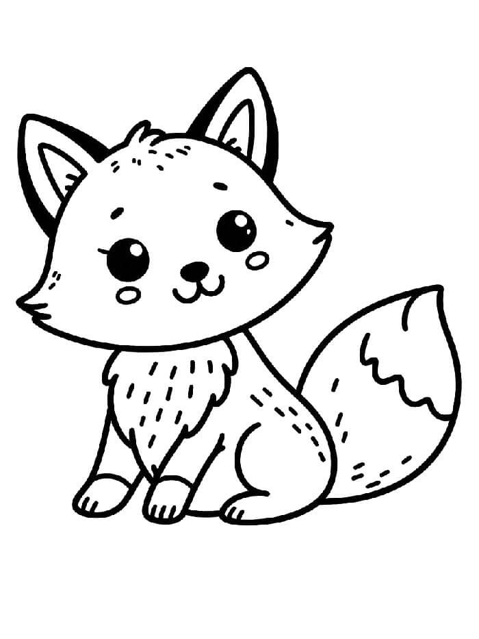 Volpe Gratuita Stampabile da colorare