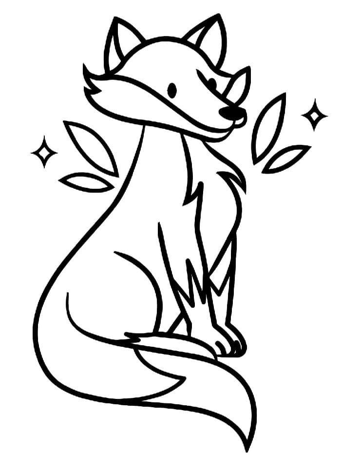 Volpe Gratuita da colorare