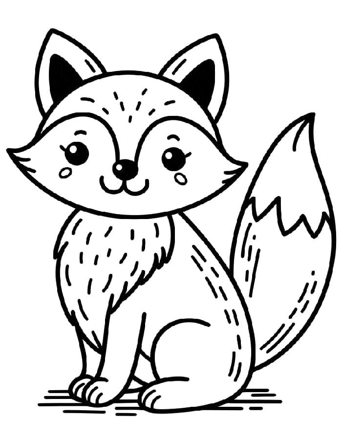 Volpe Normale da colorare