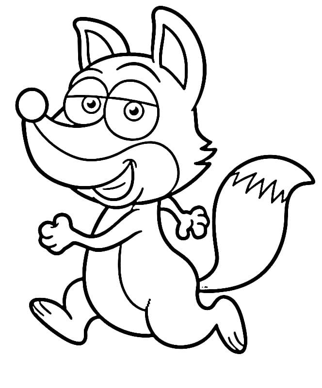 Volpe Stampabile Gratuita da colorare