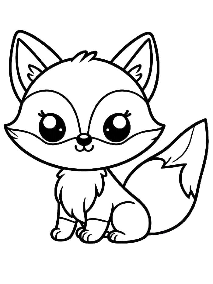 Volpe Stupenda da colorare