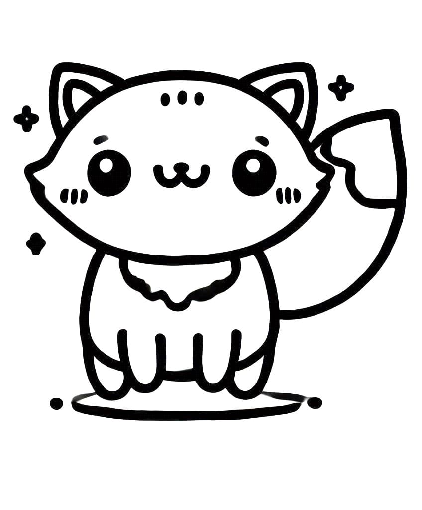 Volpe per Bambini di 2 Anni da colorare