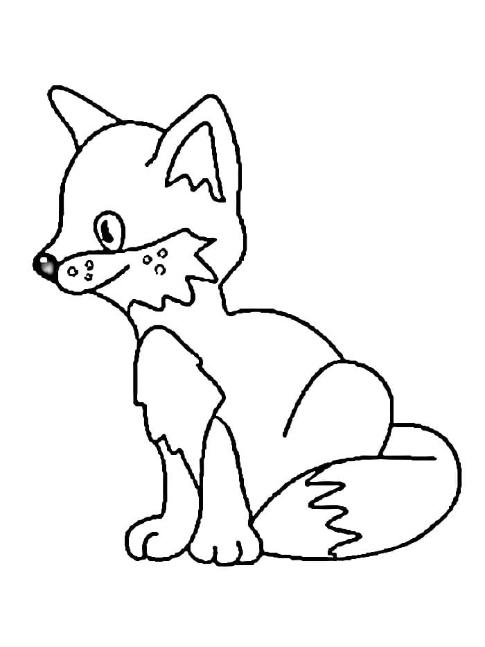 Volpina Carina da colorare