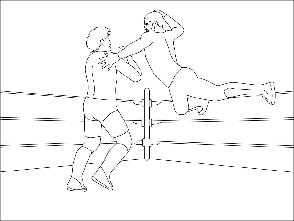 WWE Libero Stampabile da colorare