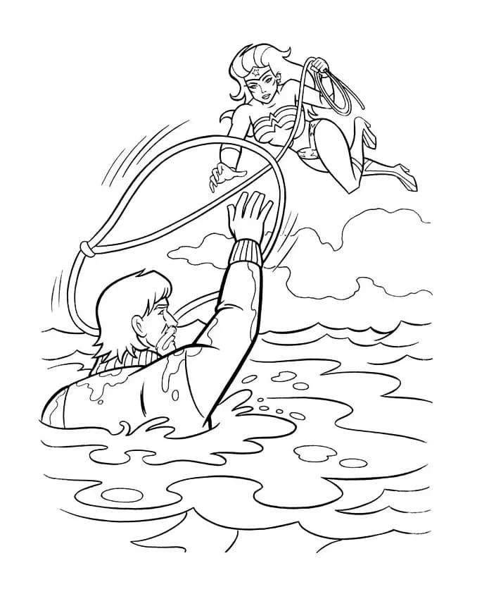 Wonder Woman (4) da colorare