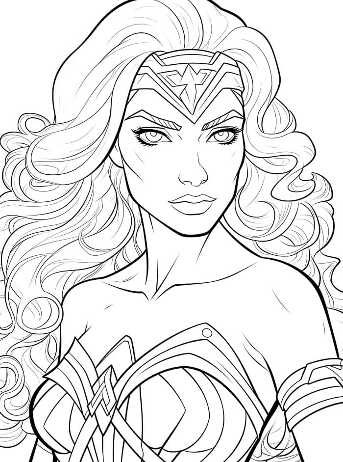 Wonder Woman DC da colorare