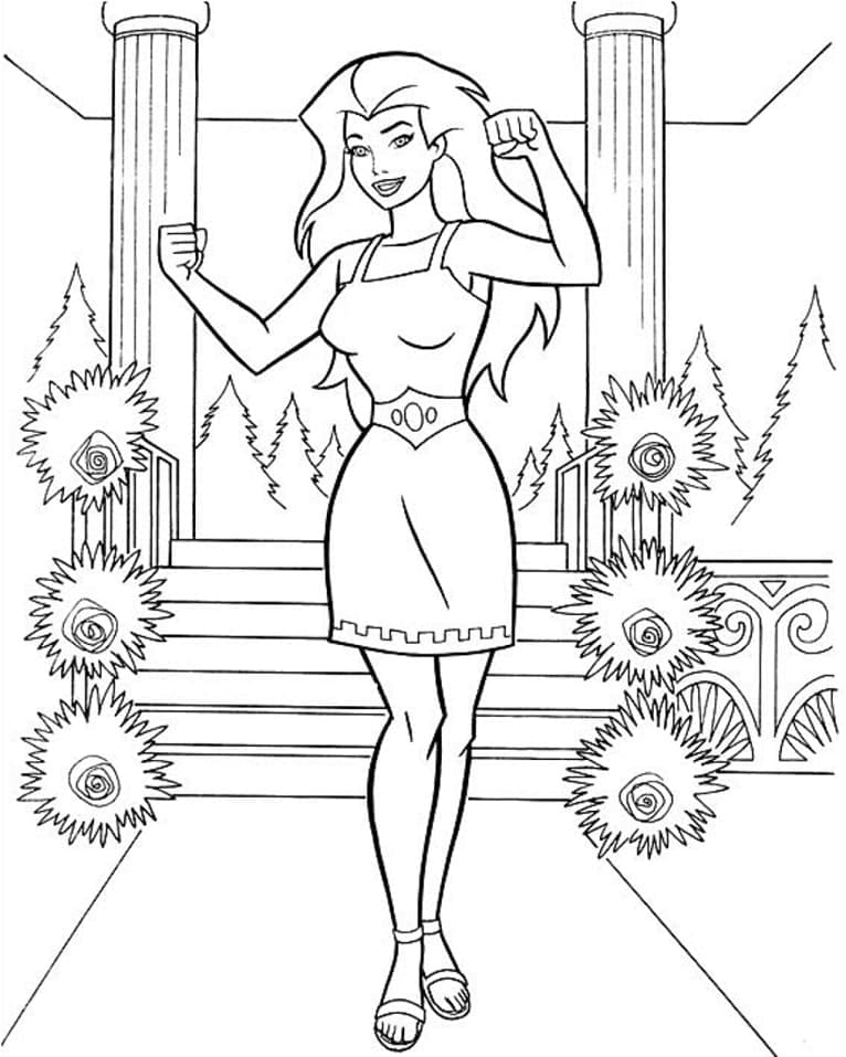 Wonder Woman Gratis per Bambini da colorare
