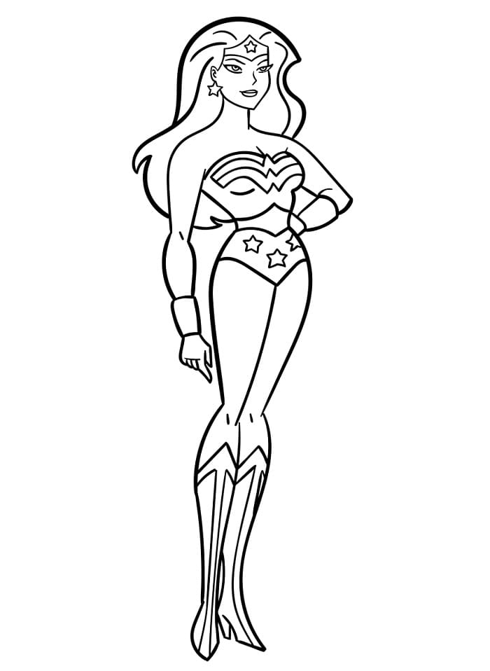 Wonder Woman Straordinario da colorare
