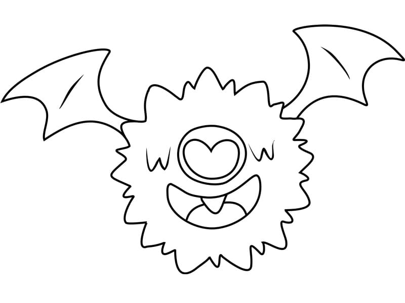 Woobat Pokemon da colorare