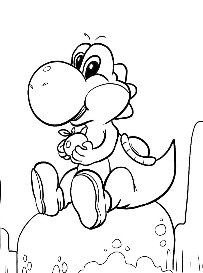 Yoshi Carino da colorare
