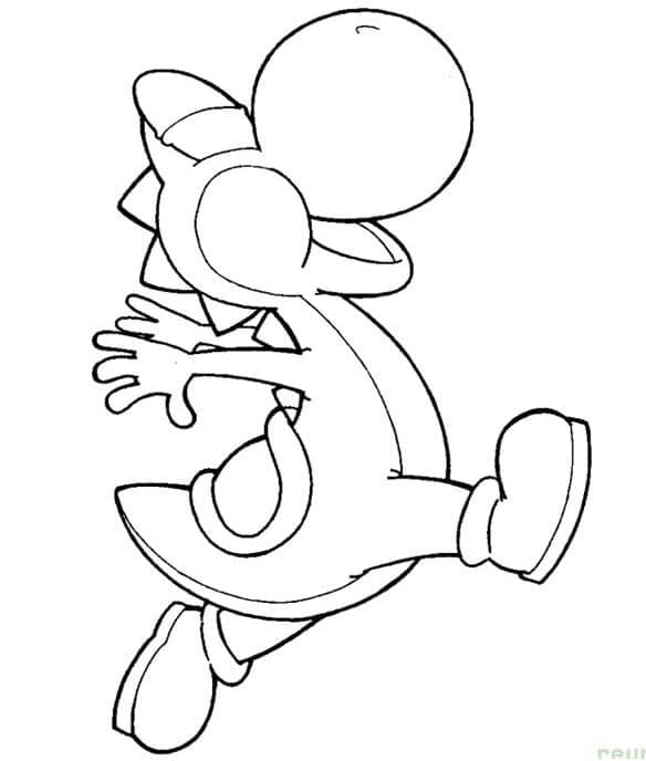 Yoshi Gratis Stampabile da colorare