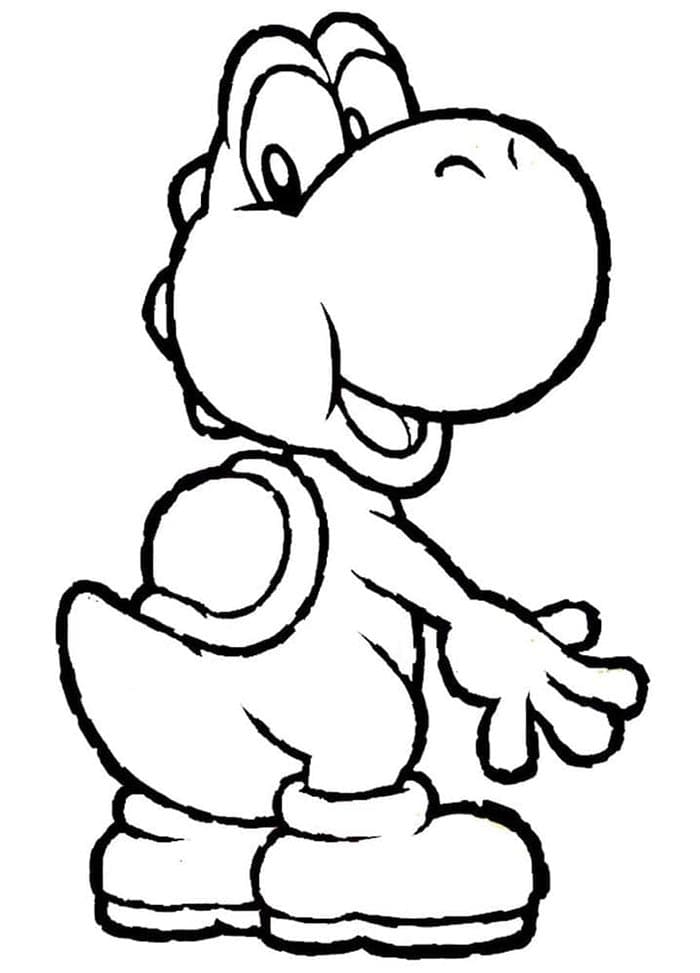 Yoshi Nintendo da colorare