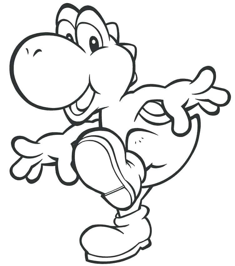 Yoshi Stampabile Gratuito da colorare
