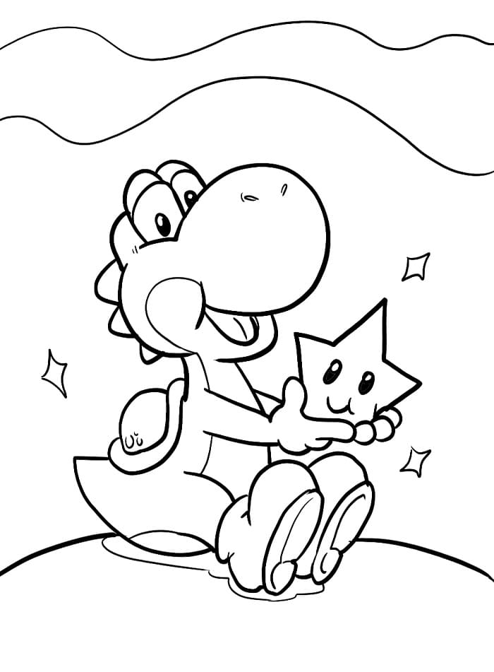 Yoshi Straordinario da colorare