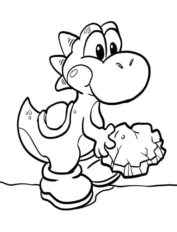Yoshi Stupendo da colorare