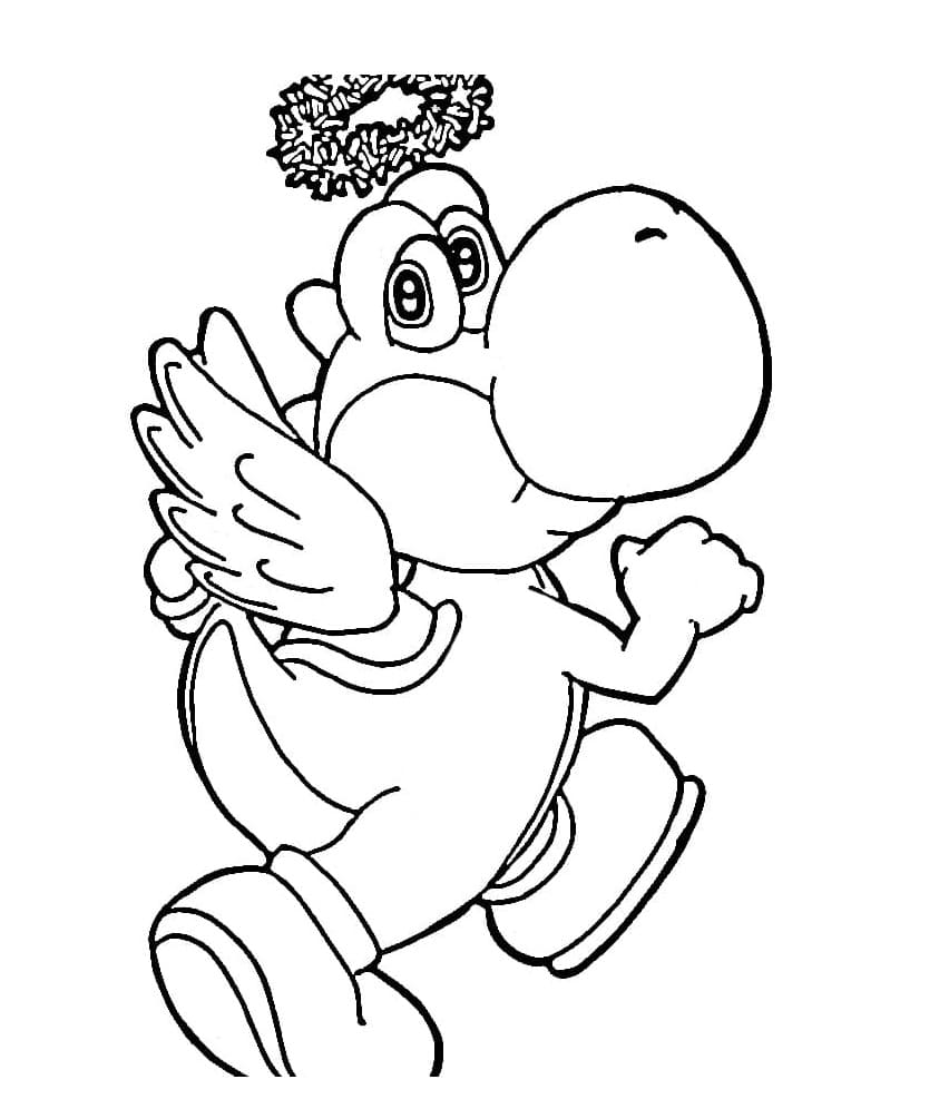 Yoshi per Bambini di 3 Anni da colorare