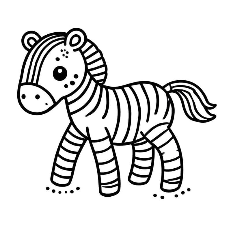 Zebra da Stampare da colorare