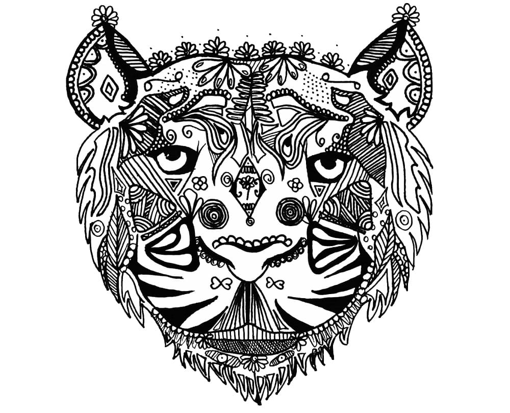 Zentangle Gratis per Bambini da colorare