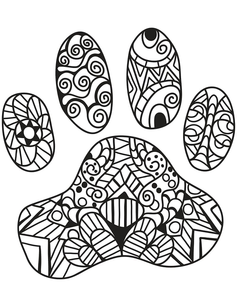 Zentangle Stampabile Gratis da colorare