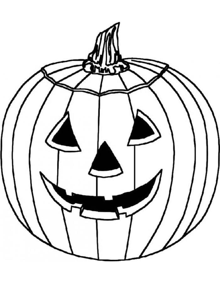 Zucca Gratuita per Bambini da colorare