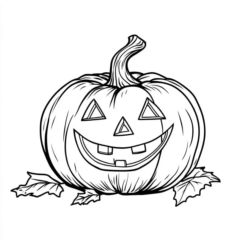 Zucca Stampabile per Bambini da colorare