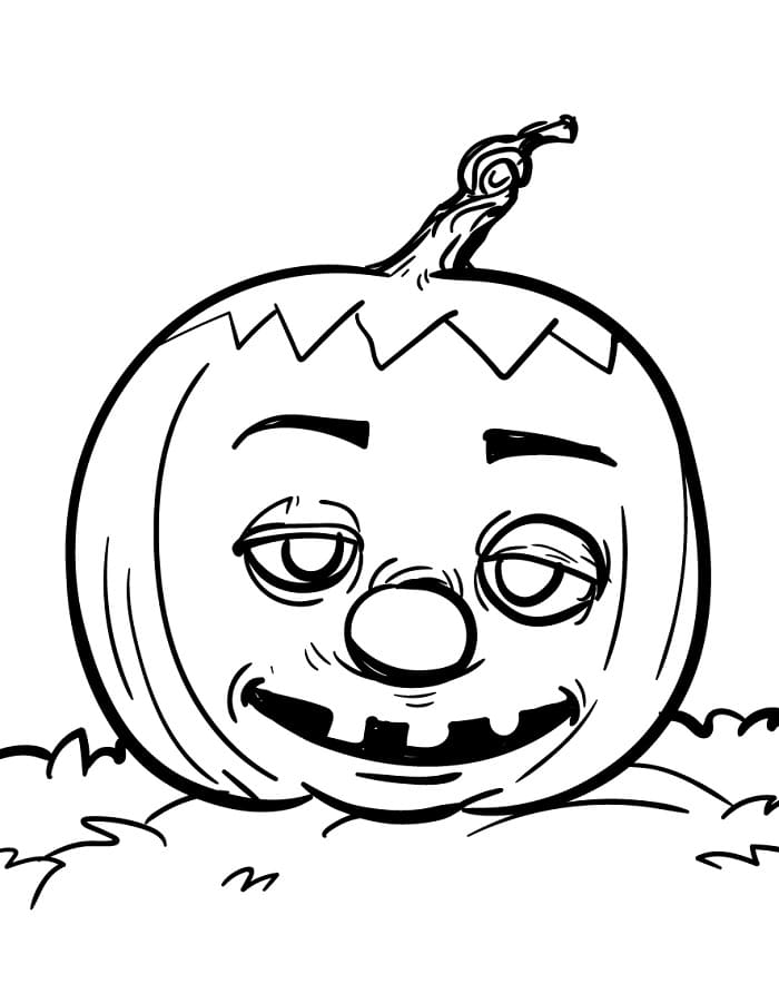 Zucca d'Autunno da colorare