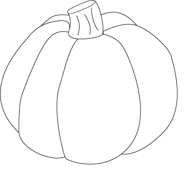 Zucca per Bambini di 2 Anni da colorare