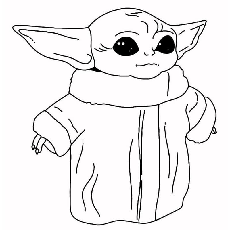 Baby Yoda Dolcissimo da colorare