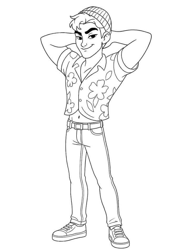 KPop Demon Hunters Abby da colorare