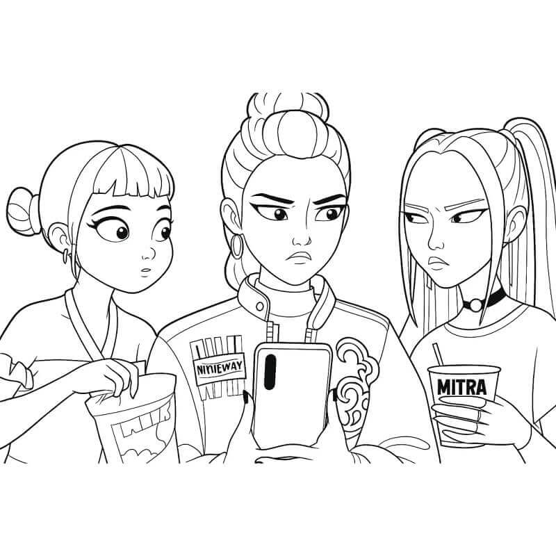 KPop Demon Hunters Cartoni da colorare