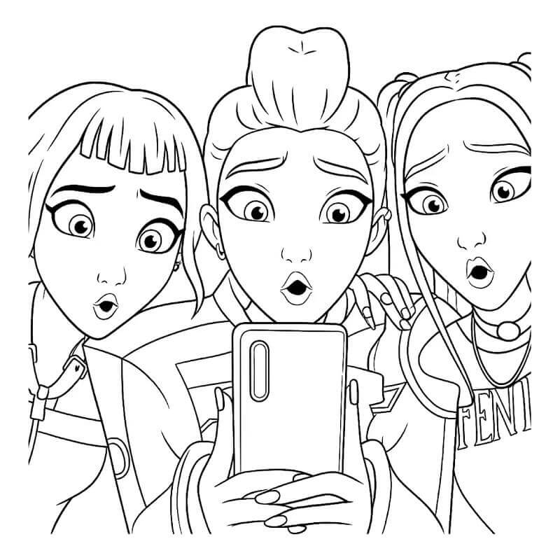 KPop Demon Hunters Gratuiti da colorare