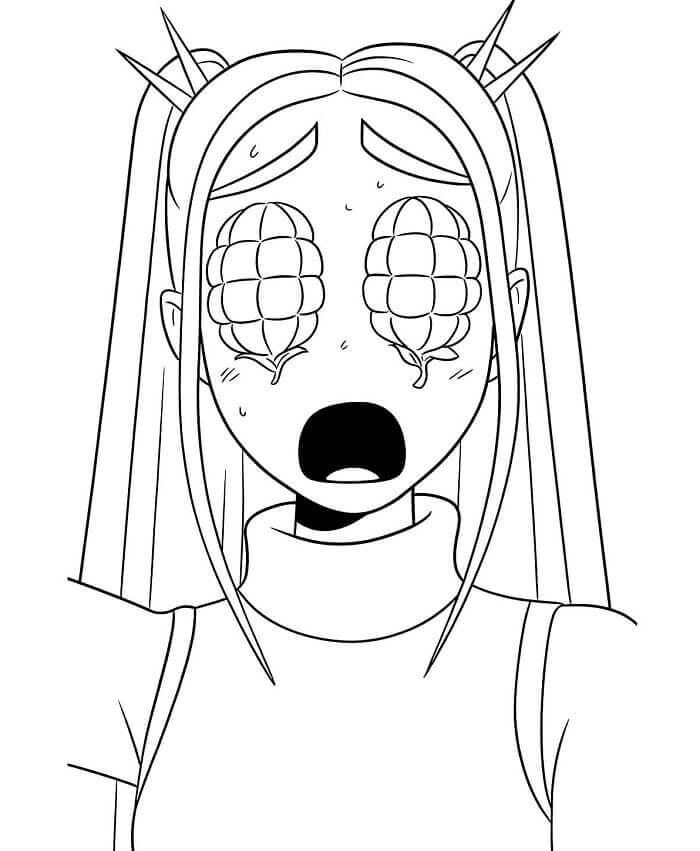 KPop Demon Hunters Mira da colorare