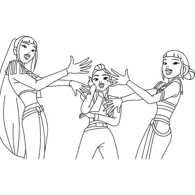 KPop Demon Hunters Stampabili da colorare