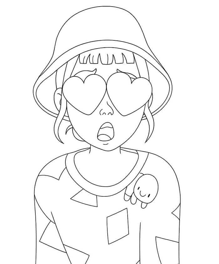 KPop Demon Hunters Zoey da colorare