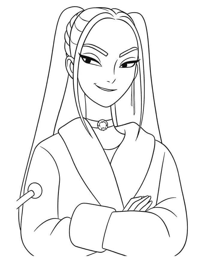 Mira in KPop Demon Hunters da colorare