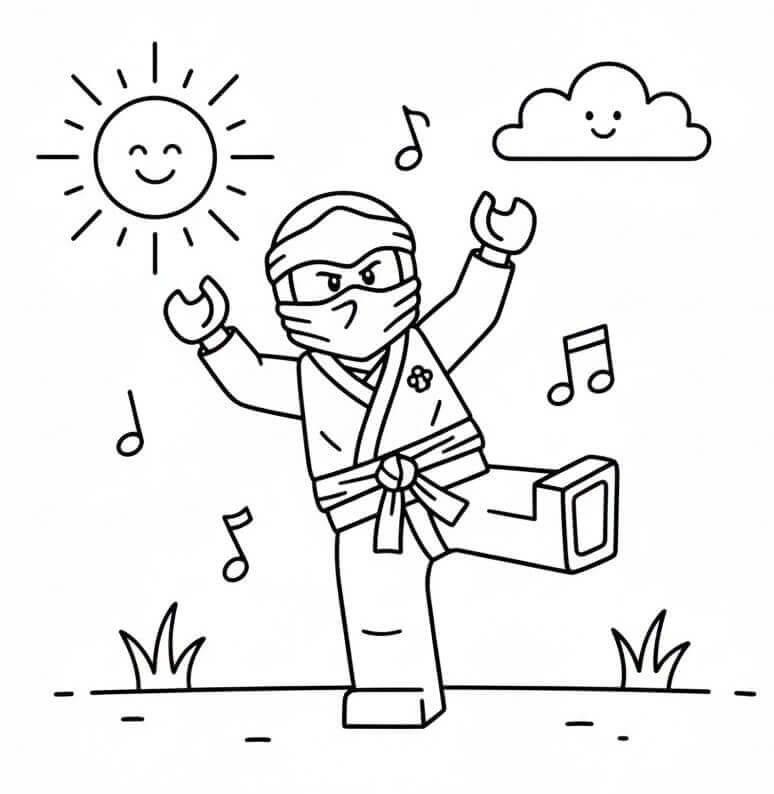 Lego Ninjago da colorare